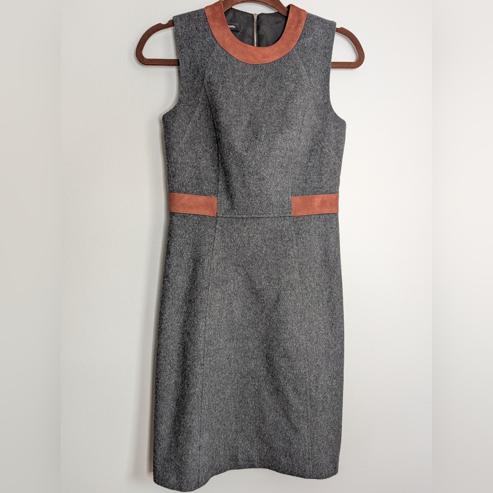 Judith & Charles wool and suede dress
